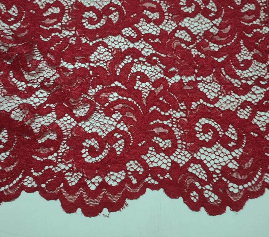 Blonda Doble Remate Rojo -Largo 2mt / Ancho 1,5mt