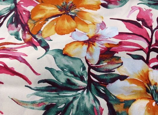 Crepé Fluido Estampado Floral