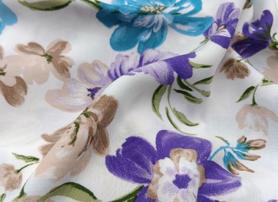 Crepé Fluido Estampado Floral