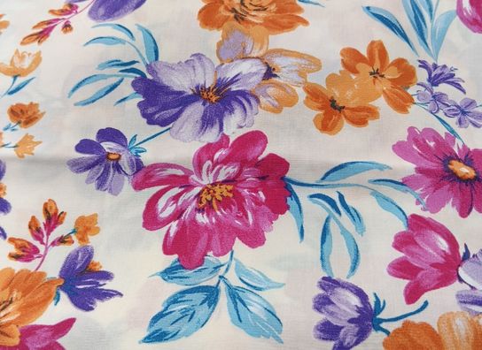 Crepé Fluido Estampado Floral