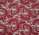 Blonda Doble Remate Rojo -Largo 2mt / Ancho 1,5mt