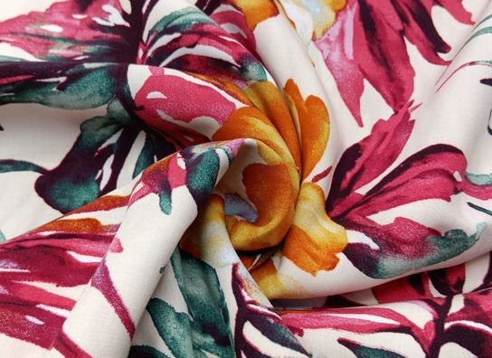 Crepé Fluido Estampado Floral