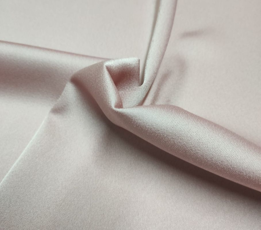 Crepe Satinado Doble Cara Rosa Salmón / Ancho 1,5mt