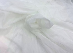 [360-01] Tul de Novia sedoso Blanco Crudo