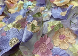 [361-06] Bordado Fantasía Tridimensional Lilas