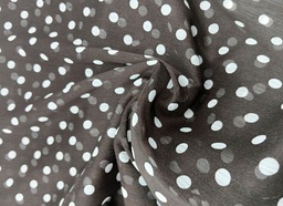 [C-311] Georgette Lunares Chocolate