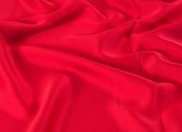 [420-009] Crepe Satinado Rojo